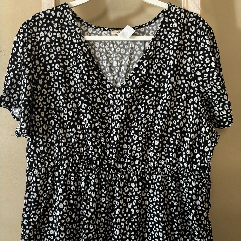 Black knee length dress